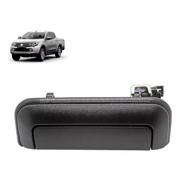 Puxador Tampa Caçamba Mitsubishi L200 Triton Preta Original