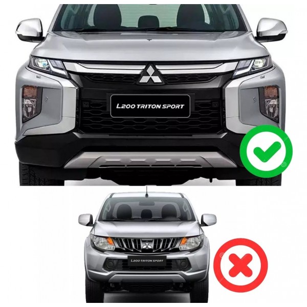 Moldura Traseira Rack Teto L200 Triton Sport Ld Preto Fosco