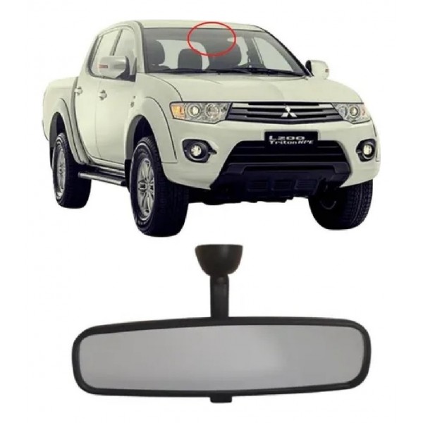 Retrovisor Interno L200 Triton 2007/2018 Original Metagal